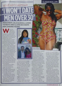 Laila Gledhill Talks with Closer Magazine about her Toyboy Lifestyle
