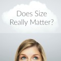 woman thinking about whether or not size really matters